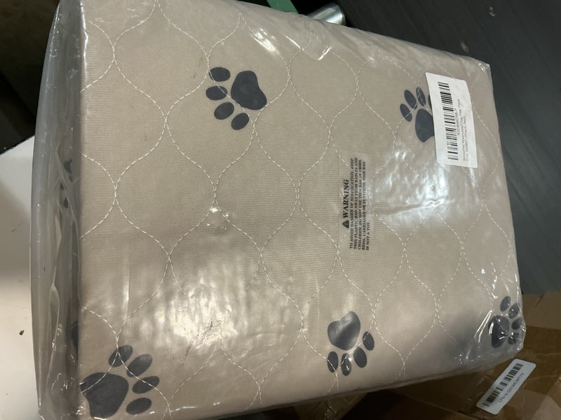 Condition photo showing New/Like New for sincopet washable dog pee pads with puppy grooming gloves,puppy pads,reusable pet training pads,large dog pee pad,waterproof pet pads for dog bed mat,super absorbing whelping pads 48x60 inch (pack of 2)