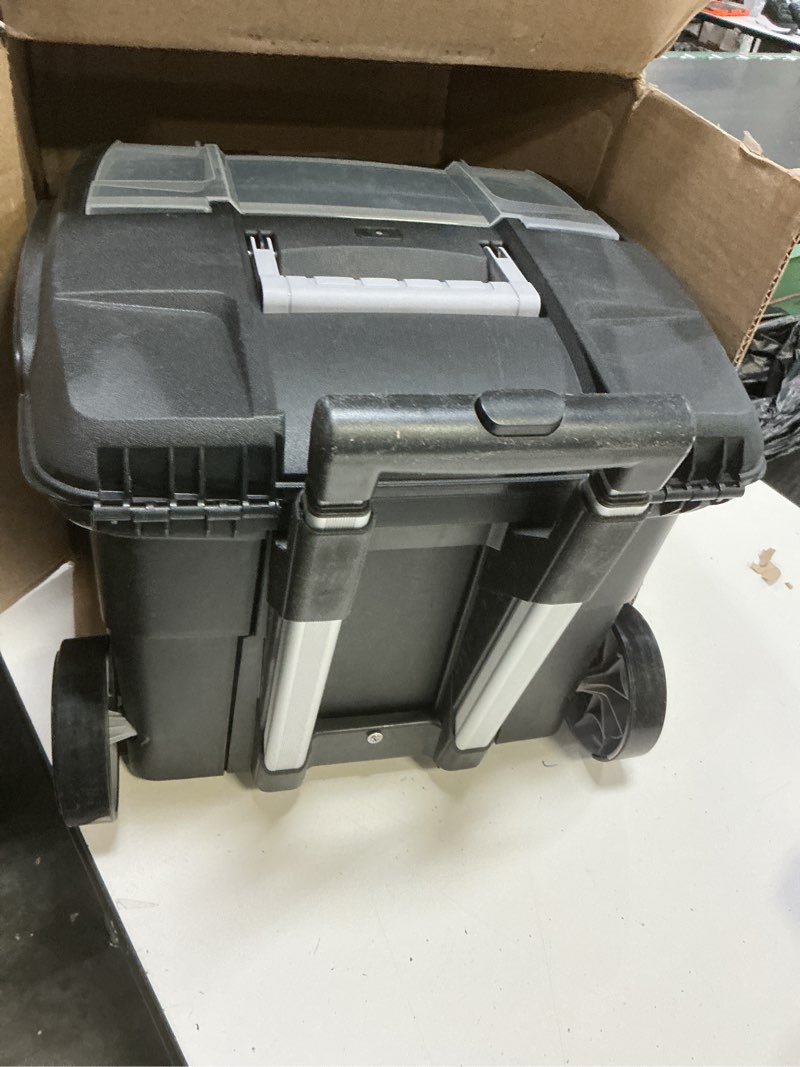 Condition photo showing Good Condition for storex premium file cart  16-3/8 x 17 x 15  black