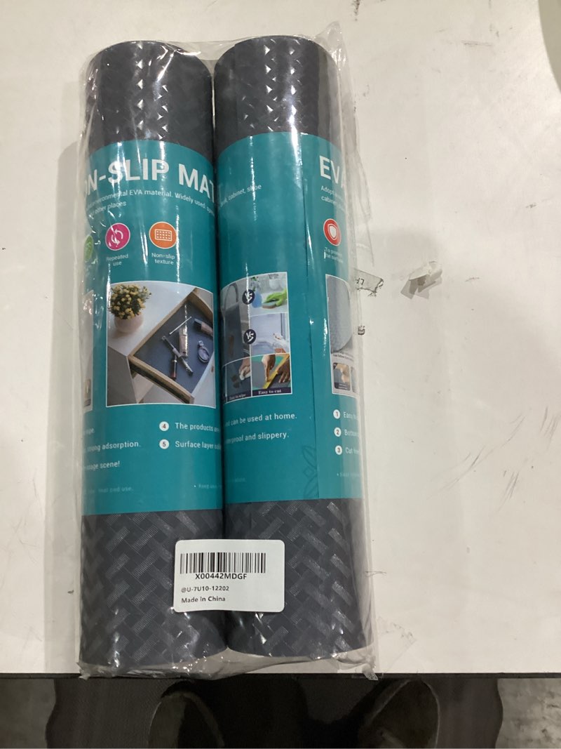 Condition photo showing New/Like New for Shelf Liner for Kitchen Cabinets White- Food Safe, Non-Adhesive, and Waterproof - Easy to Clean and Reusable - Perfect for Shelves,Fridge,Drawers,Cupboard and Pantry Cabinets 12'' X 120 Inch 12"W x 120"L White