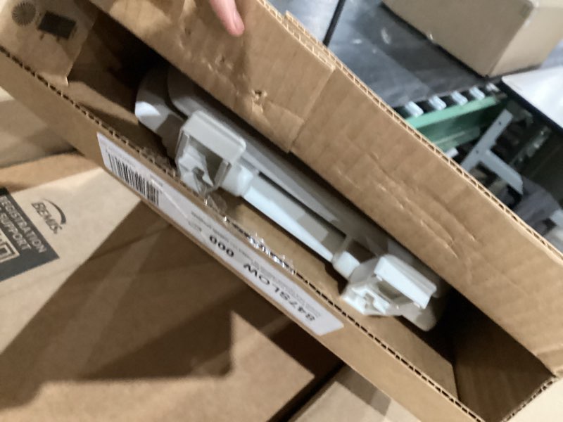 Condition photo showing As Is for mayfair cassel slow close toilet seat, easy clean, non slip premium wood seat, easy install, made in usa, round, white