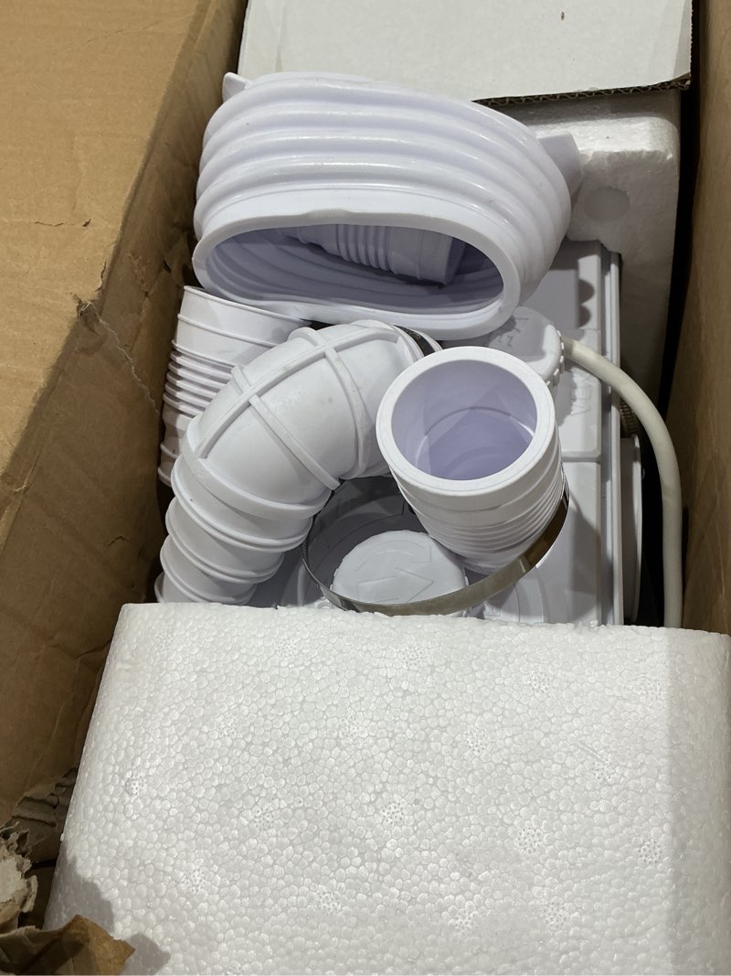 Condition photo showing As Is for 1200w macerator pump – 2800gph, 28ft vertical lift toilet water pump with anti-backflow, pcb smart control, ipx4 waterproof, macerator pump basement for toilet, sink, bathroom etc.