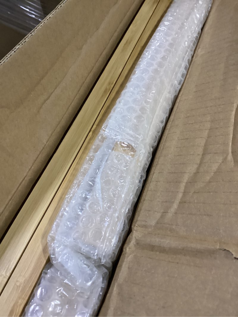 Condition photo showing Good Condition for songmics 4-tier bamboo shelf, narrow bathroom shelf, standing towel rack, corner rack, for kitchen, living room, bedroom, entryway, bathroom, natural ubcb54y light bamboo 4 tiers (13"d x 13"w x 38.6"h)