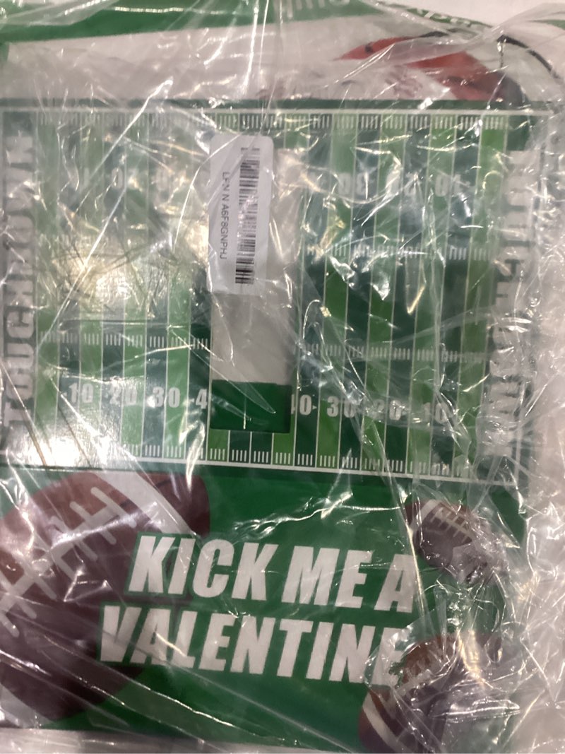 Condition photo showing As Is for BAODLON Valentine Boxes for Kids - Football Valentine Day Cards for Kids School Classroom Party Favor Boys Girls Gifts Exchange & Greeting, Include1 Mailbox, 32 Valentine Cards, 1 Teacher Card Football theme