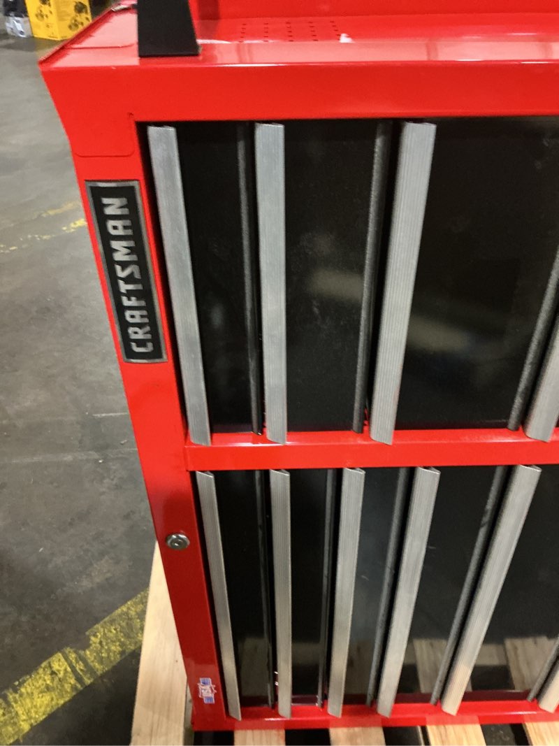 Condition photo showing Good Condition for craftsman s2000 rolling tool cabinet, 10 drawer, red, steel, 41 in w x 18 in d x 37-1/2 in h - 1 each