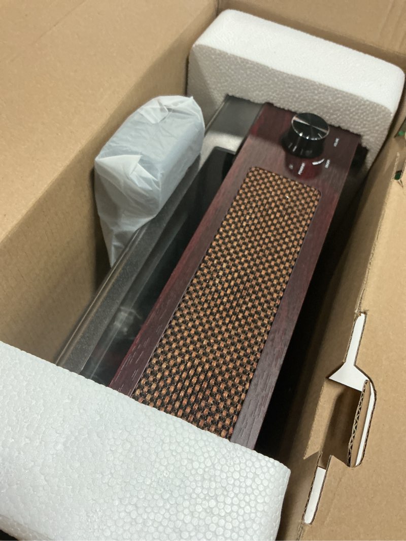 Condition photo showing Good Condition for vinyl record player turntable with built-in bluetooth receiver & 2 stereo speakers, 3 speed 3 size portable retro record player for entertainment and home decoration brown