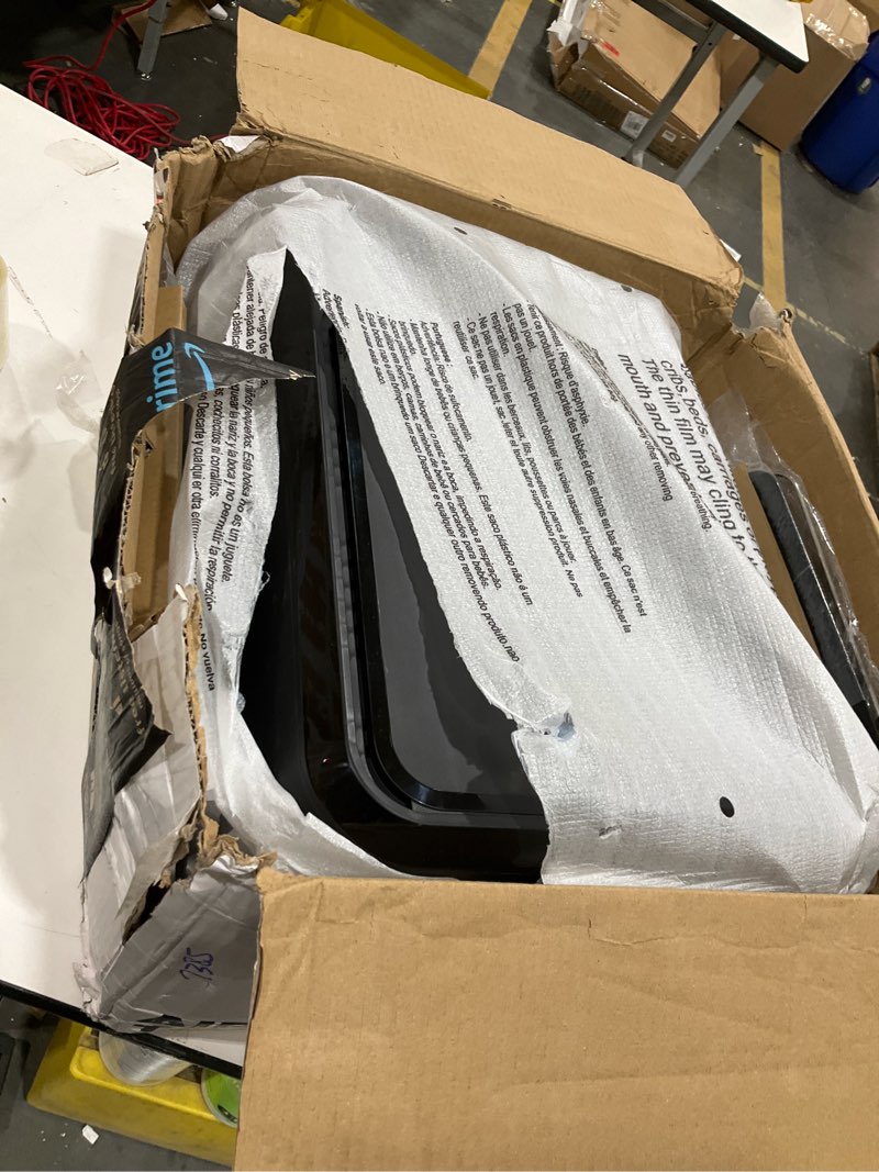 Condition photo showing As Is for Chefman Air Fryer Toaster Oven Combo, Countertop Oven for Quick & Healthy Meals, Bake, Broil, Air Fry, Toast, and Bagel Functions, 450°F Max Temp, 4 Slice Toaster Oven Air Fryer Combo