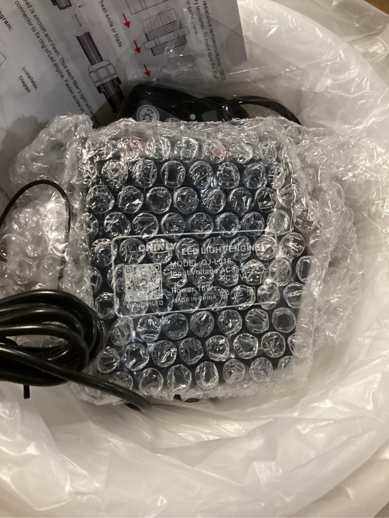 Condition photo showing Good Condition for chinly twinkle 500pcs 9.8ft (0.03in+0.04in+0.06in) fiber optic lights star headliner kit, music mode bluetooth app control remote, rgbw twinkle star lights for star headliner/theater/home ceiling standard+500pcs of (0.03in+0.04in+0.06in)*9.8ft