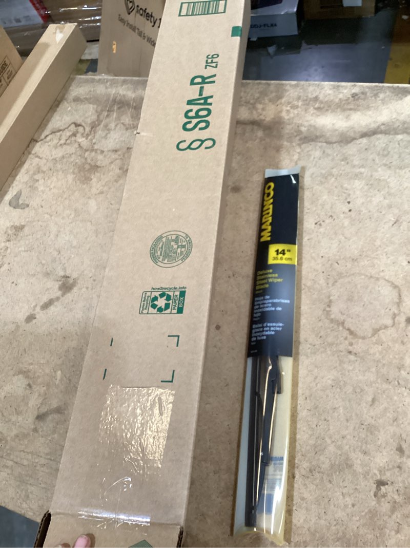 Condition photo showing As Is for deluxe stainless steel wiper blade