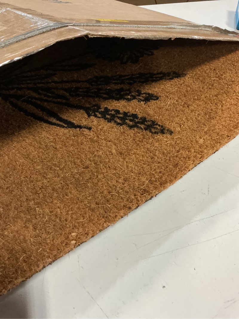 Condition photo showing Good Condition for calloway mills wildflower bouquet doormat, (24" x 36" x 0.60") wildflower bouquet 2' x 3' (rectangular)