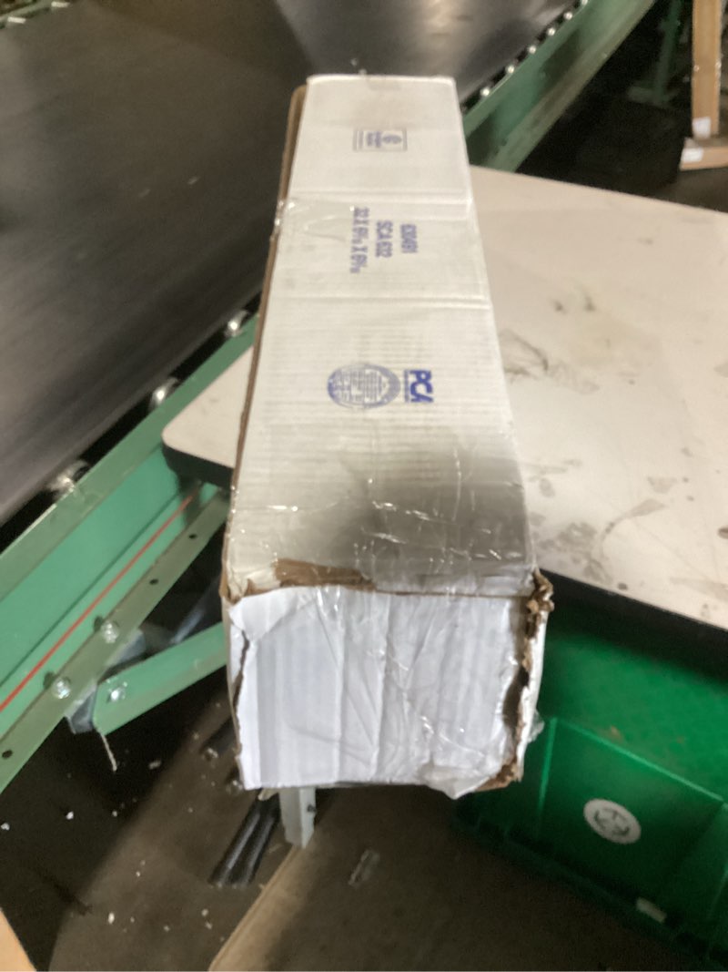 Condition photo showing As Is for 626033 construction plastic sheeting 10' width x 100' length x 6 mil thick, clear, 1 count 10'x100' clear