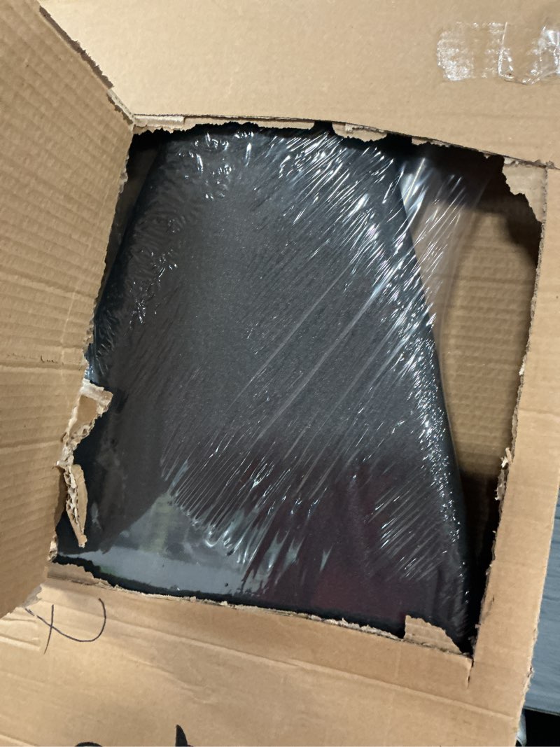 Condition photo showing As Is for Ironing Board, Heat Resistant Cover Iron Board with Steam Rest, Non-Slip Foldable Ironing Stand. Heavy Sturdy Metal Frame Legs Iron Stand(13 * 34 * 53 Inches) (Silver Black)