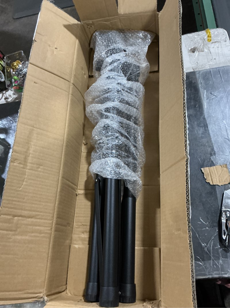 Condition photo showing Good Condition for speaker stands pair, universal speaker tripod stand adjustable height from 35 to 60 inch heavy duty with 35 mm compatible insert for stage sp-502-2