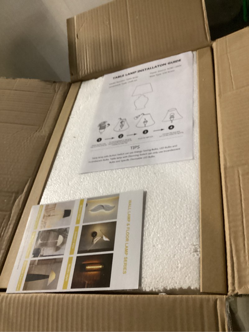 Condition photo showing New/Like New for Oval Four-Leg Bracket Glass Table Lamp Personalized Glass Oval Lampshade Bedside Table Lamp Nordic Hand-Blown GlassIron Art Four-Leg Bracket Transparent Glass Lampshade Table Lamp Bedroom (Amber)