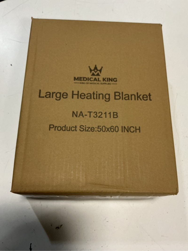 Condition photo showing New/Like New for medical king heated blanket, machine washable extremely soft & comfortable electric blanket throw fast heating with hand controller 10 heating settings & auto shut-off (beige, 50 x 60)