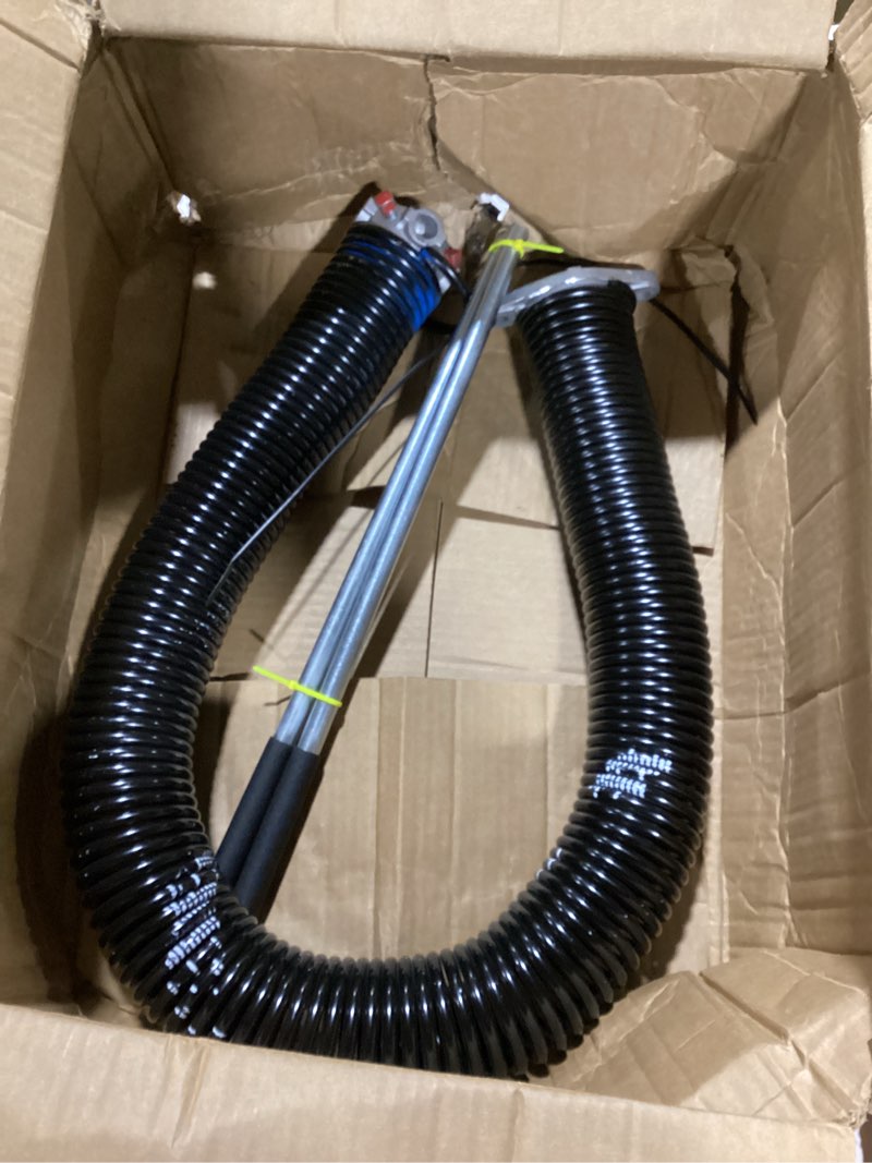 KaiMinDogz Left Hand Wind (Black Cone) 2" Garage Door Torsion Spring with Non-Slip Winding Bars & Gl