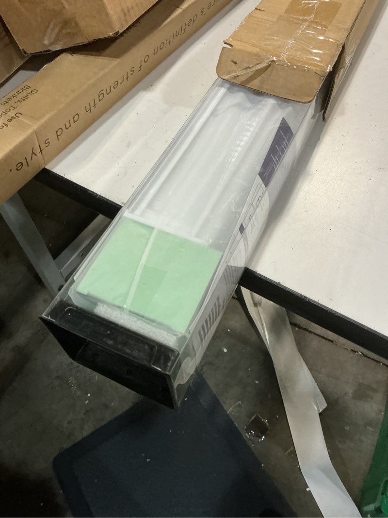 Condition photo showing Good Condition for aosky cordless zebra blinds for windows pull down roller window shades dual layer light filtering privacy for day and night, free-stop door shades for home easy to install (34" w x 72" h, white)