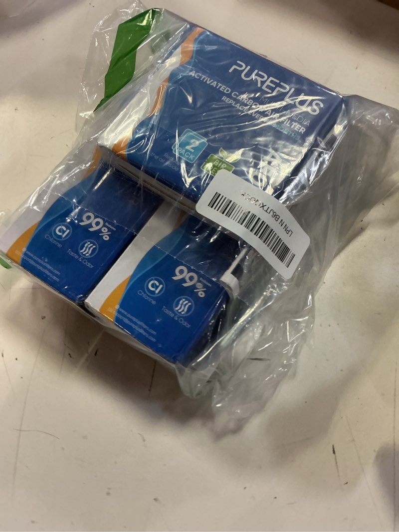 Condition photo showing New/Like New for pureplus adq747935 replacement for lg lt1000p mdj64844601 kenmore elite 9980 lt1000, lt1000pc, adq74793501 lmxs28626s, lmxs30796s refrigerator water and lt120f air filter, model: rwf4700ac, 2pack 2+2 count (pack of 1)
