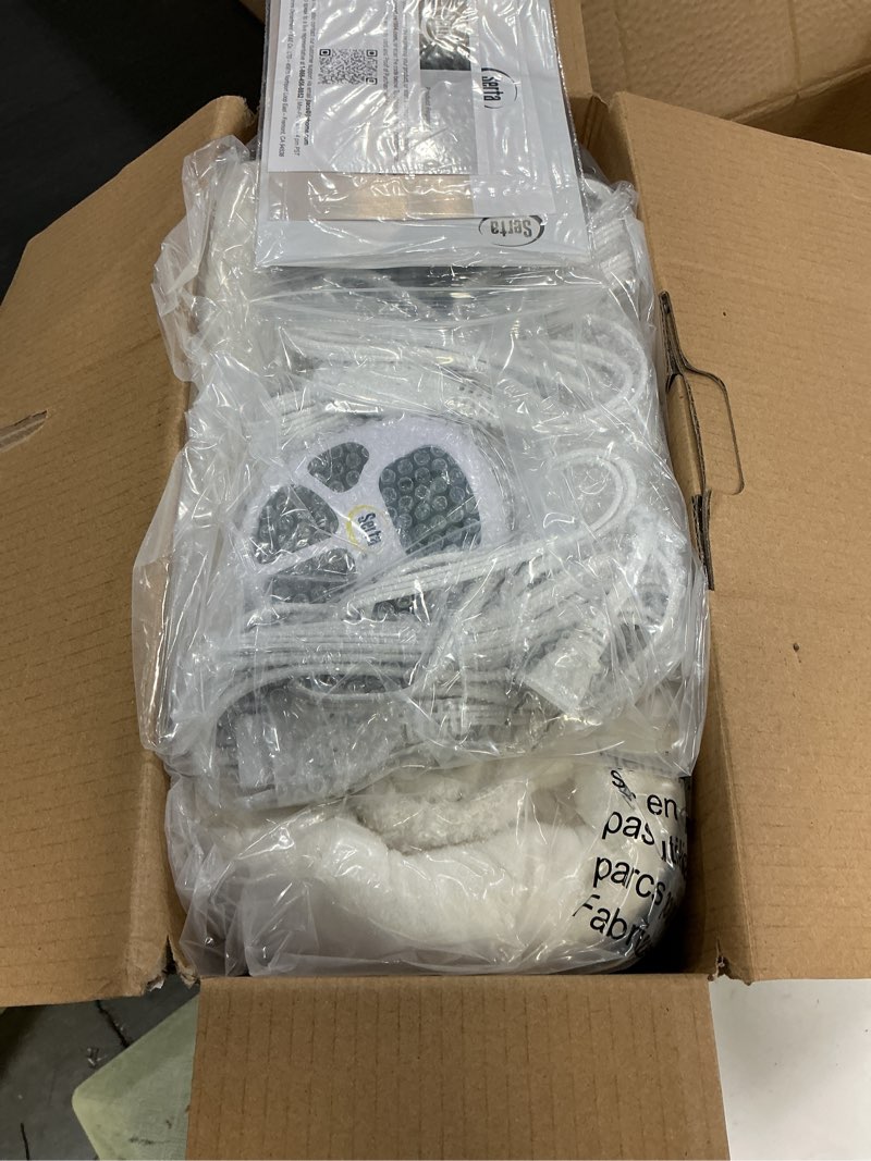 Condition photo showing Good Condition for Serta Heated Blanket, Eletric King Size Blanket, Soft, Warm, Fuzzy Heating Blanket King for Office, Couch, 1-12 hr Auto Shut Off Timer, 10 Lv Heat Setting, ETL Certified, King 100" x 90" Ivory Ivory King (100" x 90")