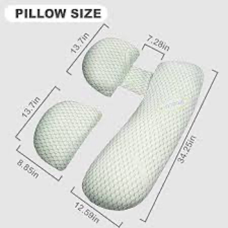 YZCCtixi Pregnancy Pillow for Women - Full Body Maternity Pillow for Back & Hip Support, Removable S