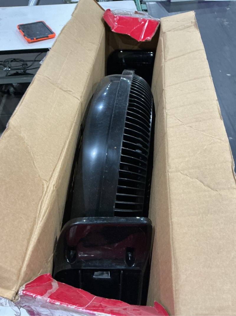 Condition photo showing As Is for utilitech 20-in 3-speed indoor black color box