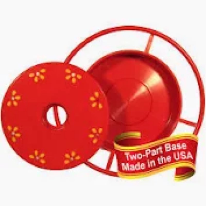 Hummer's Galore Bee Guard Hummingbird Feeder Replacement Base, Red