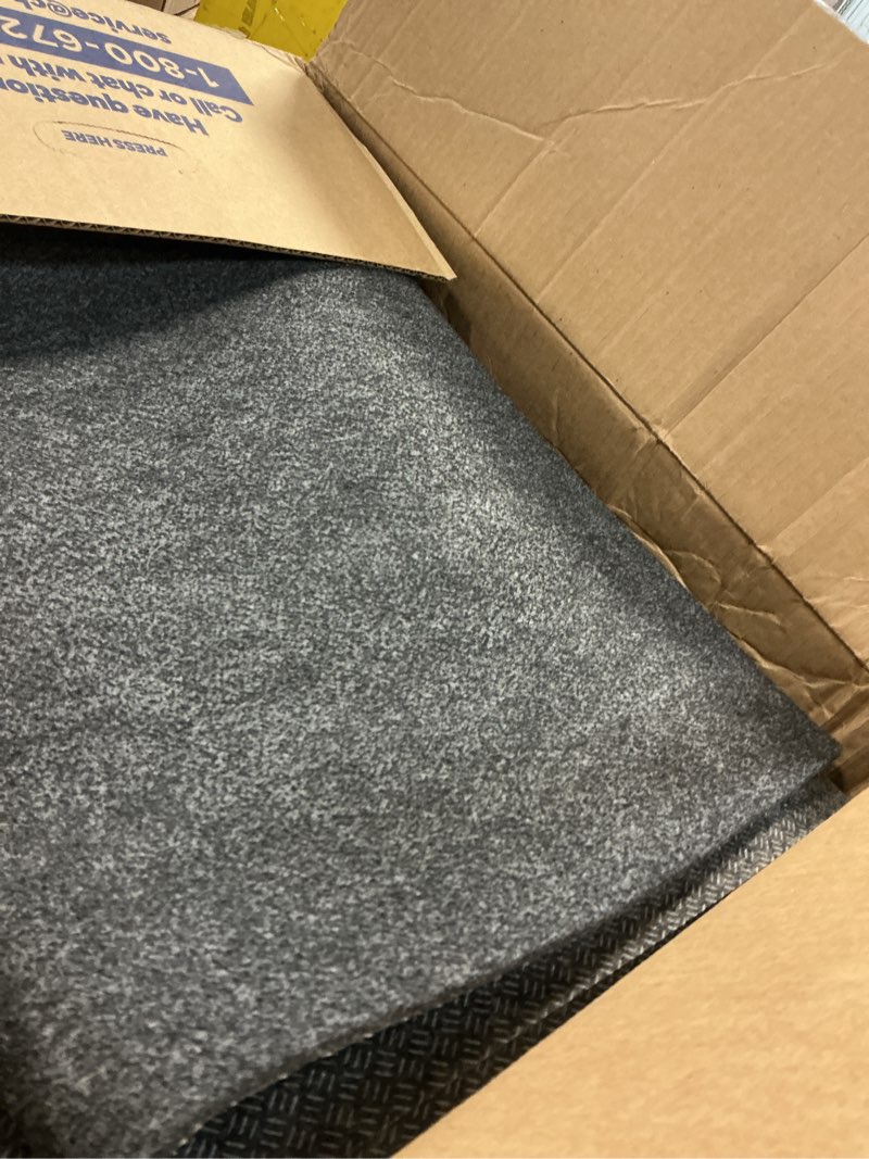 Condition photo showing As Is for doortex® advantagemat® brown door mat - 48" x 72"