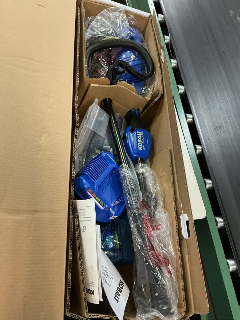 Condition photo showing Good Condition for kobalt 80-volt 16-in straight shaft battery string trimmer 2.5 ah (battery included) (charger included)