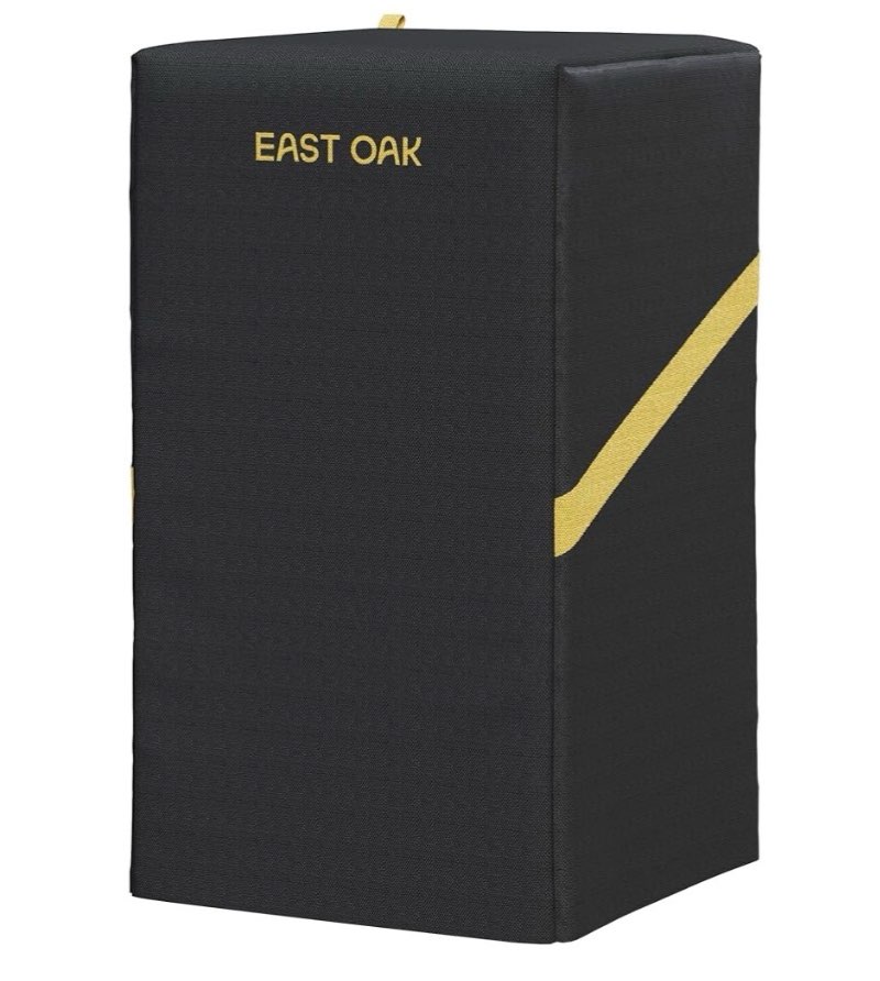 East Oak 30-Inch Electric Smoker Cover for Outside with Vents, Heavy Duty 600D PVC Waterproof UV-Resistant Smoker Grill Cover, Vertical Smoker Cover with Straps and Buckle for Convenient Storage