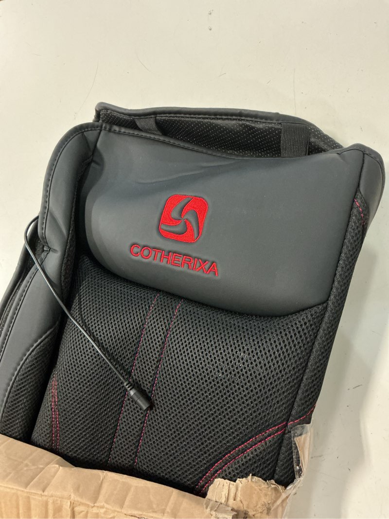 Condition photo showing Good Condition for cotherixa cooling car seat cushion front seat,12v&24v cooling seat cover for cars with 10 fans,rapid cooling with automatic start and pause seat cushion (black)