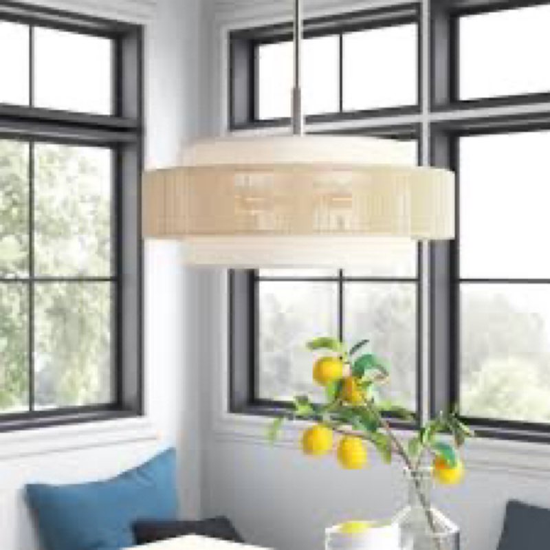 Reenat 5 - Light Shaded Drum Chandelier
