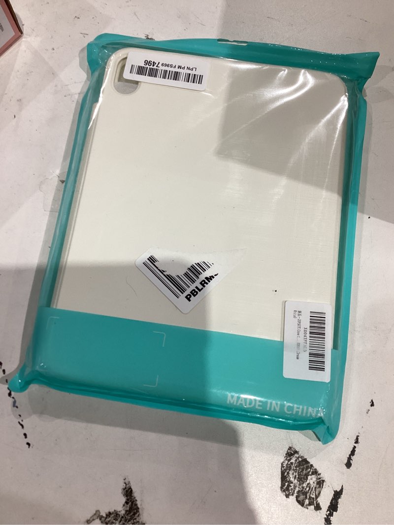 Condition photo showing As Is for Dynamic Folio Case for iPad (A16) 11th/10th Generation (2025/2022), Removable Clear Magnetic Back, 20+ Multi-Angle Stand, Dual Screen Cover | Strong Attachment | Detachable Clasp, Cream White