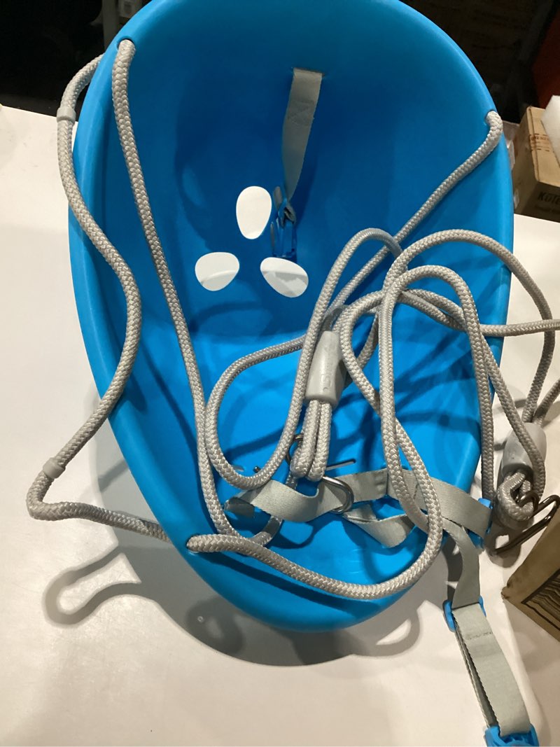 Condition photo showing Good Condition for swurfer coconut toddler swing – comfy baby swing outdoor, 3- point adjustable safety harness, secure, safe quick click locking system, blister-free rope, easy installation, ages 6-36 months blue
