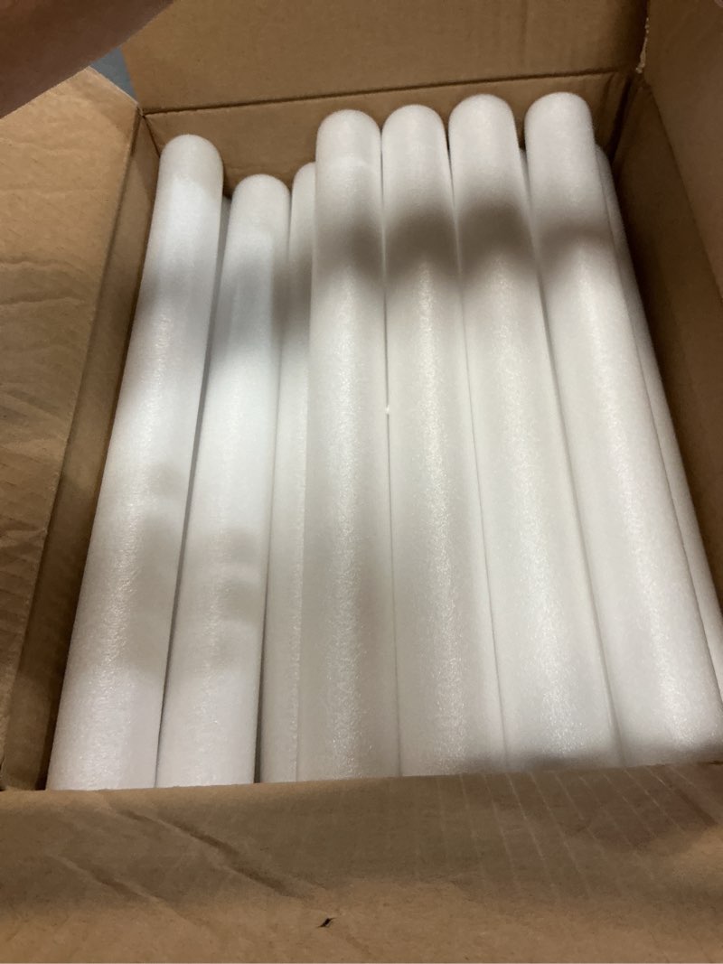Condition photo showing Good Condition for cunno 50 white led foam stick bulk 16 inch 3 modes light up glow in the dark light sticks flashing glow wands for wedding birthday rave concert carnival multi item party favor packs, battery powered