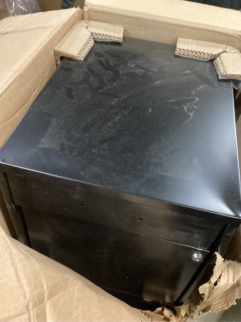 Condition photo showing As Is for Lorell LYS SOHO Box/File/File 3-Drawer Mobile File Cabinet, Black