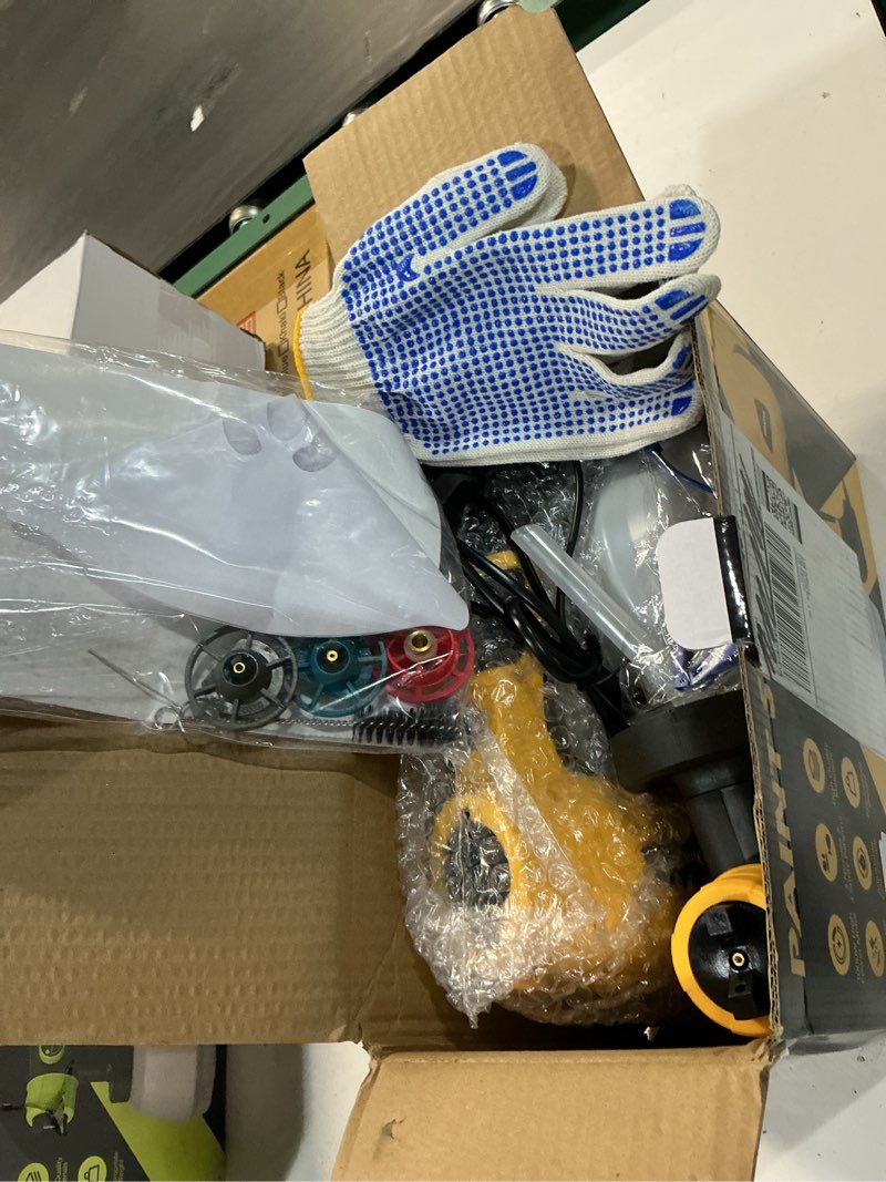 Condition photo showing New/Like New for paint sprayer 1000w high power electric spray paint gun with adjustable spray width knob 4 nozzles and 3 patterns easy to clean for furniture home interior house painting yellow