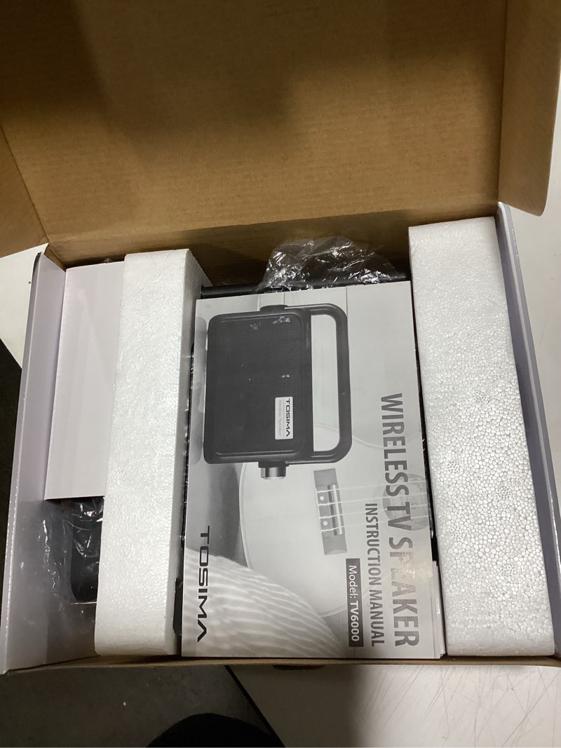 Condition photo showing Good Condition for Tosima TV-8000 Wireless Speaker for TV, Easy Control Portable TV Soundbox for Hard of Hearing, Elderly Parent,Rechargable 8 Hours Battery, AUX3.5mm, 2.4G RF Transimitter 100Ft Range