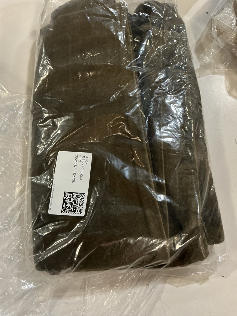 Condition photo showing Good Condition for cotton velvet oversized lumbar pillow cover, 12"x48", olive