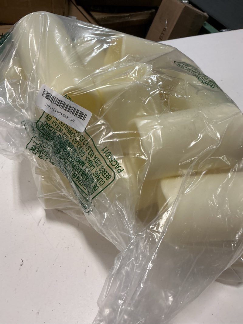 Condition photo showing Good Condition for artmarry flameless candles 4" 5" 6" outdoor indoor pillars 18 pack battery operated flickering candles include 10-key remote timer 400+ hours by 2 aa batteries(18 pack) ivory candle - warm light 3"d x 4"|5"|6" h - 18 pack