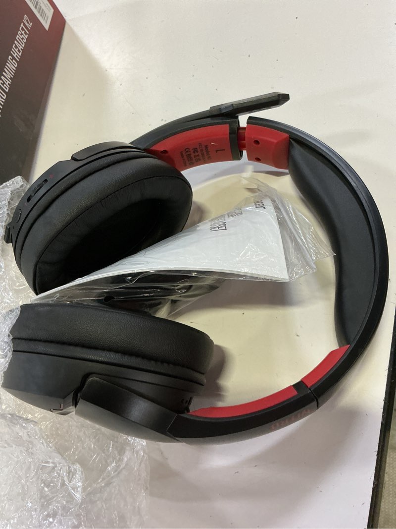 Condition photo showing Good Condition for acer wireless gaming headset, ps5 headset with 2.4ghz for ps5, ps4, pc, switch, bluetooth 5.3 + 100hrs gaming headphones with noise canceling mic for laptop, mobile, mac, 50mm drivers (red)