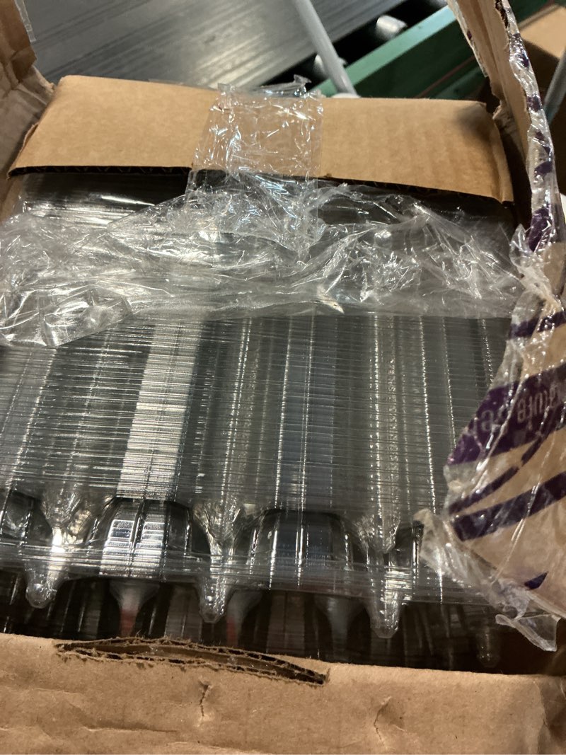 Condition photo showing Good Condition for 100 pack 12 count plastic egg cartons - bulk cheap clear reusable egg containers for chicken eggs, dozen egg storage solutions.