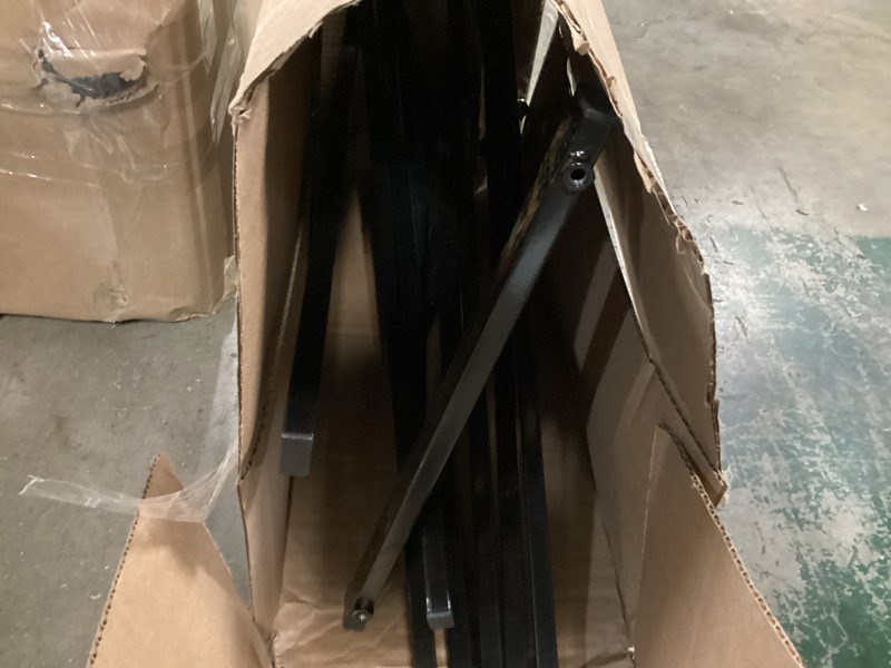 Condition photo showing As Is for fumete 4 pairs wire grid display legs gridwall t base rectangular tube leg wire wall support grid panel base gridwall accessories for 2 feet wall display or slatted panels(black)