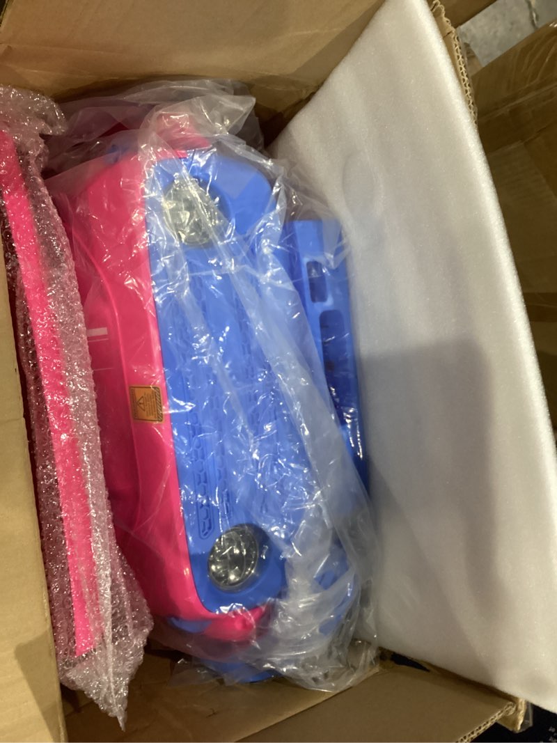 Condition photo showing New/Like New for barbie - 12v kids ride-on with rechargeable battery, led headlights, press-button start, durable wheels, forward & reverse drive, contoured seat