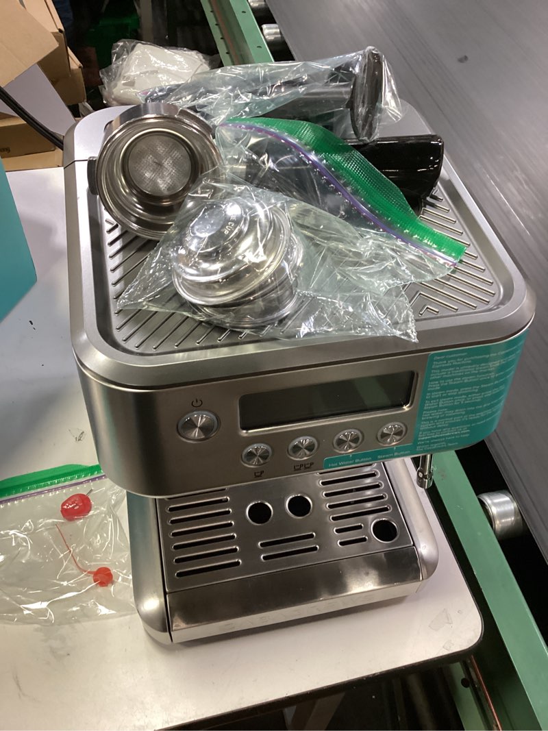 Condition photo showing Good Condition for CASABREWS Ultra Espresso Machine with LCD Display, Espresso Maker with Powerful Milk Frother, Customizable Brewing Temperature, Provides Barista-Level Lattes and Cappuccinos, Gift for Men & Women Silver