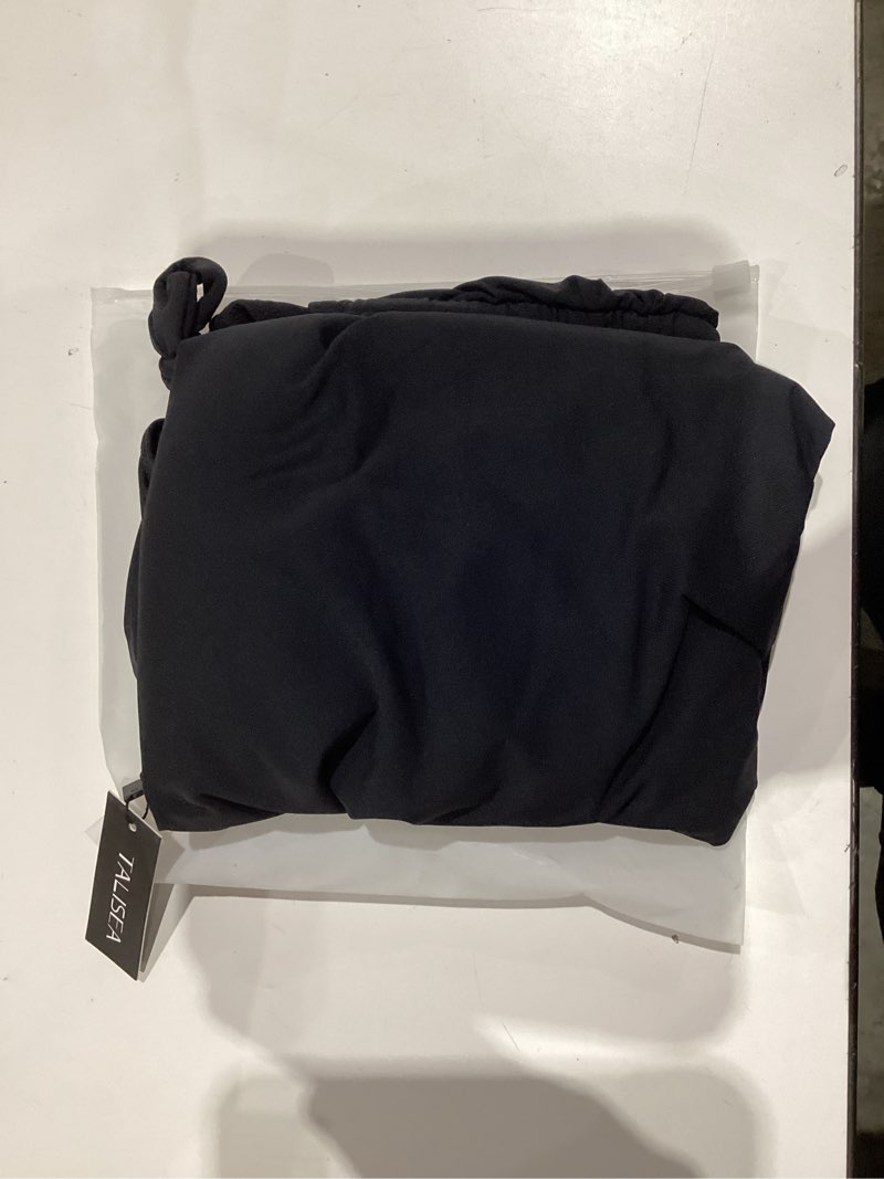 Condition photo showing Good Condition for One Shoulder One Piece Swimsuits - Women Tummy Control Bathing Suits Ruched Full Coverage Side Tie Swimwear Black XX-Large