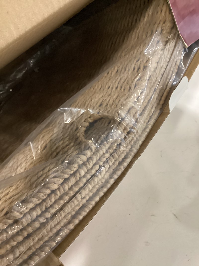 Condition photo showing New/Like New for 42in Extra Large Christmas Tree Collar - Wicker Woven Tree Collars for Artificial Trees - Handmade Rattan Rustic Farmhouse Basket for Tree Base Cover with Cord Cut-Out for 9ft 10ft 12ft Tree (Natural) 42" Natural