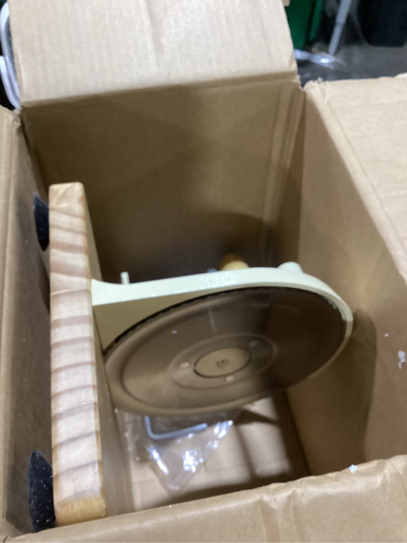 Condition photo showing As Is for (similar to )(incomplete )upgrade manual bread slicer for homemade sourdough bread, classic hand crank home bread slicer with scale line and steel fence, sharp blade, adjustable width for homemade & commercial use large obsidian