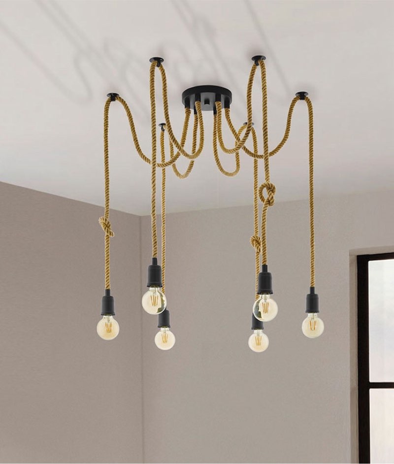 SIMILAR Rope light pendant no bulbs 