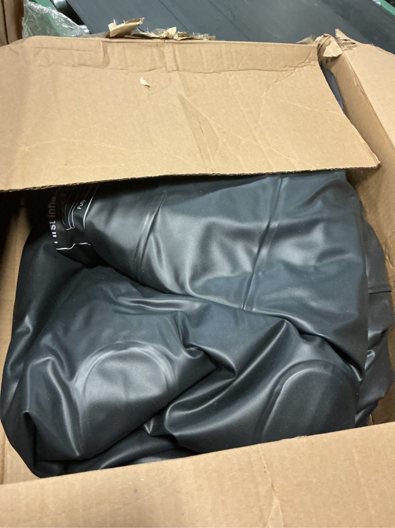 Condition photo showing As Is for ohgeni 20" raised king air mattress with built in pump, luxury real bed height blow up mattress, 3-4 persons inflatable mattress for guests & family party, ideal for elder people, 700lbs comfort height 20'' black king