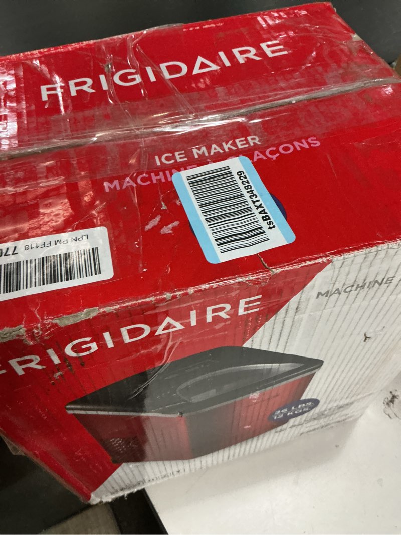 Condition photo showing Good Condition for Frigidaire Counter top Portable, 26 lb per Day Nugget Ice Maker Machine (Red Stainless Steel)