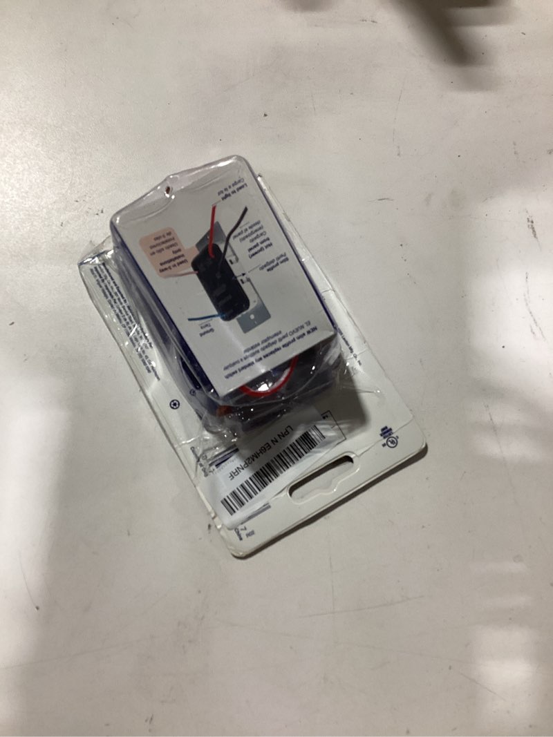 Condition photo showing As Is for leviton sureslide led advanced dimmer switch for 150w dimmable led, halogen and incandescent bulbs and fixtures, 66741-w, white